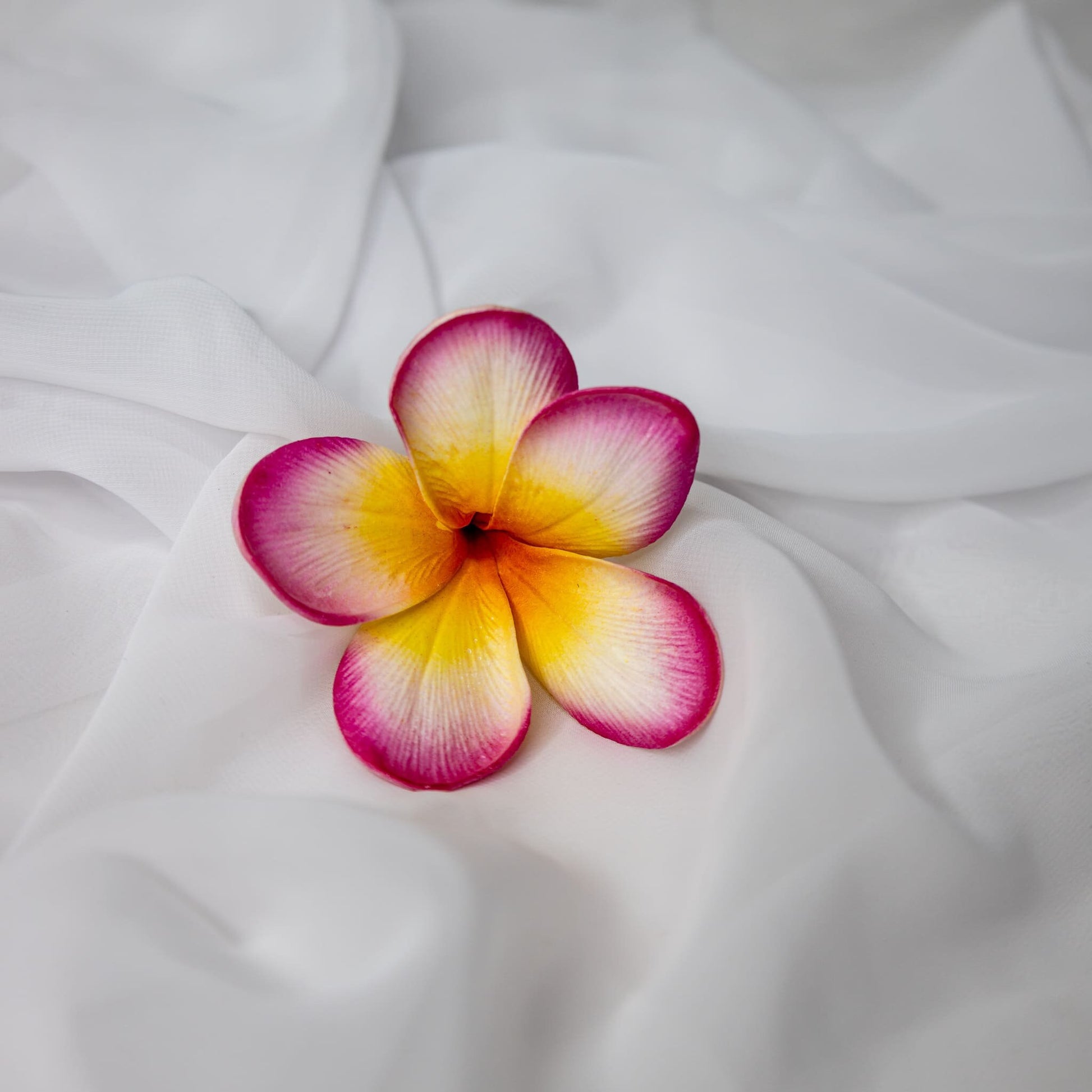 artificial Sunset Pink Frangipani Flowerhead