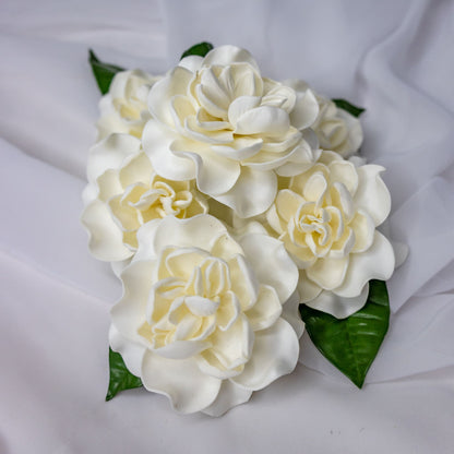 artificial Open Gardenia Flowerheads