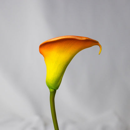 artificial Orange Buttonhole Calla Lily