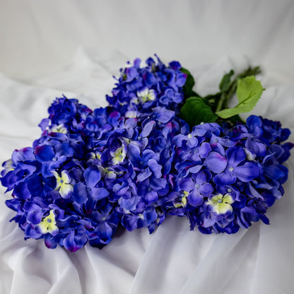 artificial Purple Hydrangea Soft Touch