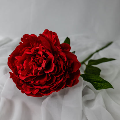 artificial Red Peony Large Bloom