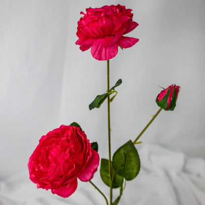 artificial Fuchsia Peony Mini Bloom