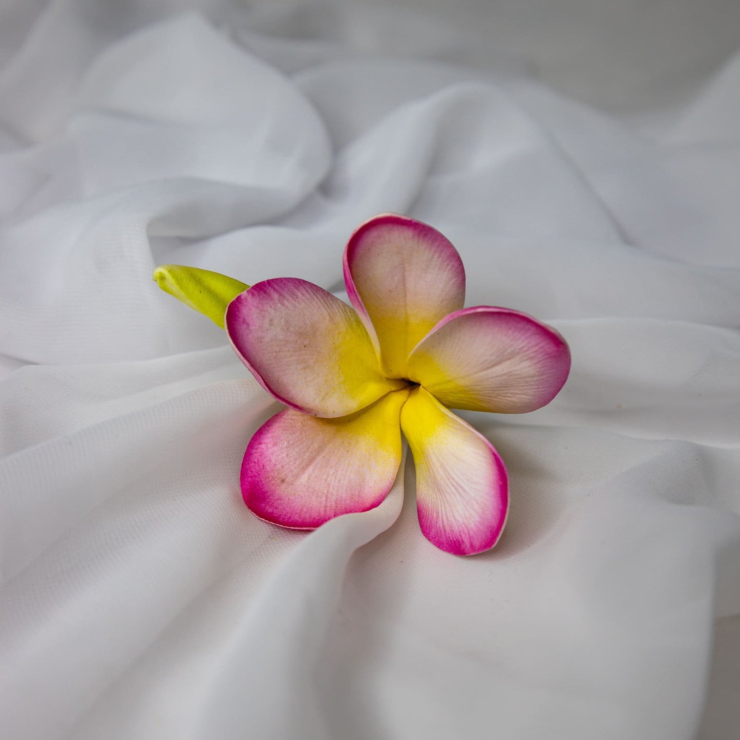 artificial Light Pink with Buds Frangipani Flowerhead