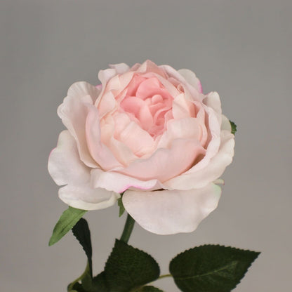 artificial David Austin Half Bloom Light Pink closer look