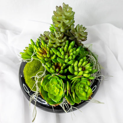 artificial Claw Lotus Succulents in vase