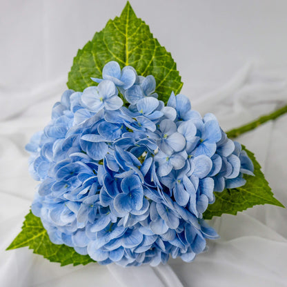 artificial Blue Hydrangea Real Touch closer look