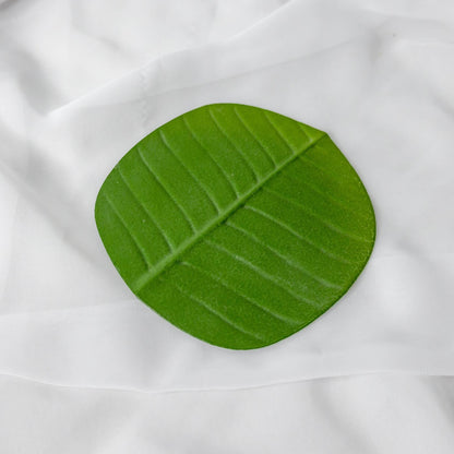 artificial banana leaf coaster