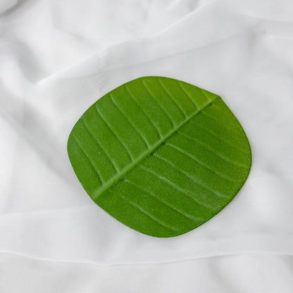 artificial banana leaf coaster