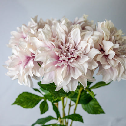 artificial dusty pink dahlias