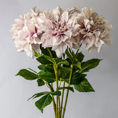 artificial dusty pink dahlias