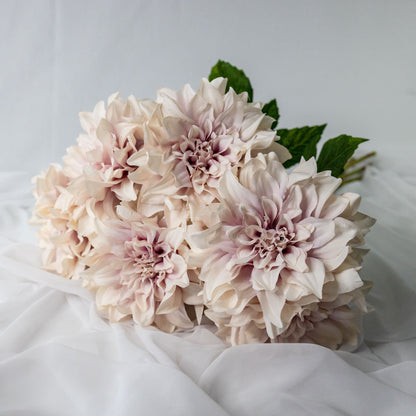 artificial dusty pink dahlias