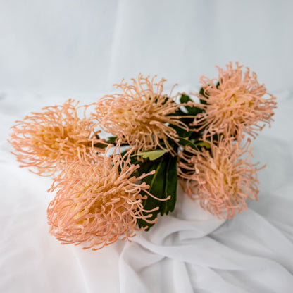 artificial pink leucospermum