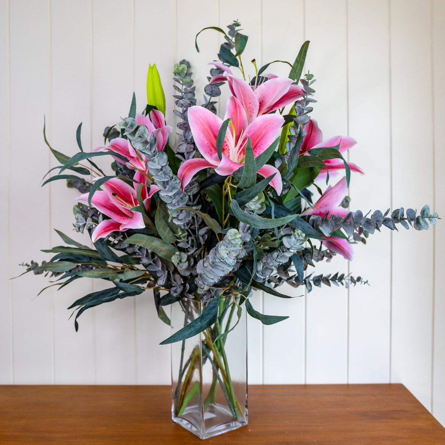 Real Touch Oriental Lily Bouquet -Realistic Artificial Flowers