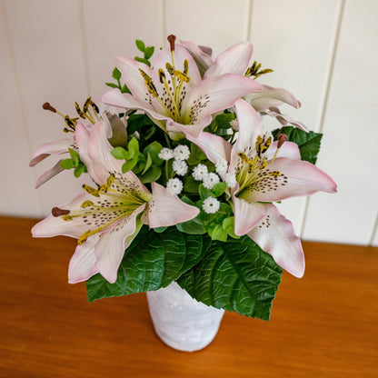 Real Touch Asiatic Lily Bouquet - Realistic Artificial Flowers