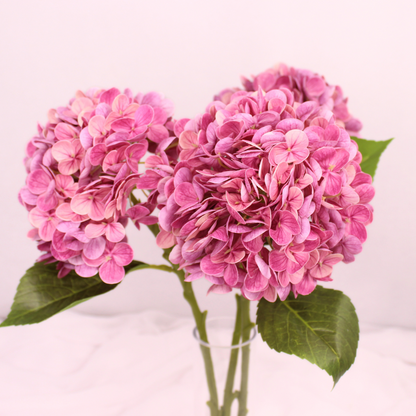 Mauve Real Touch Hydrangea  - Realistic Artificial Flowers