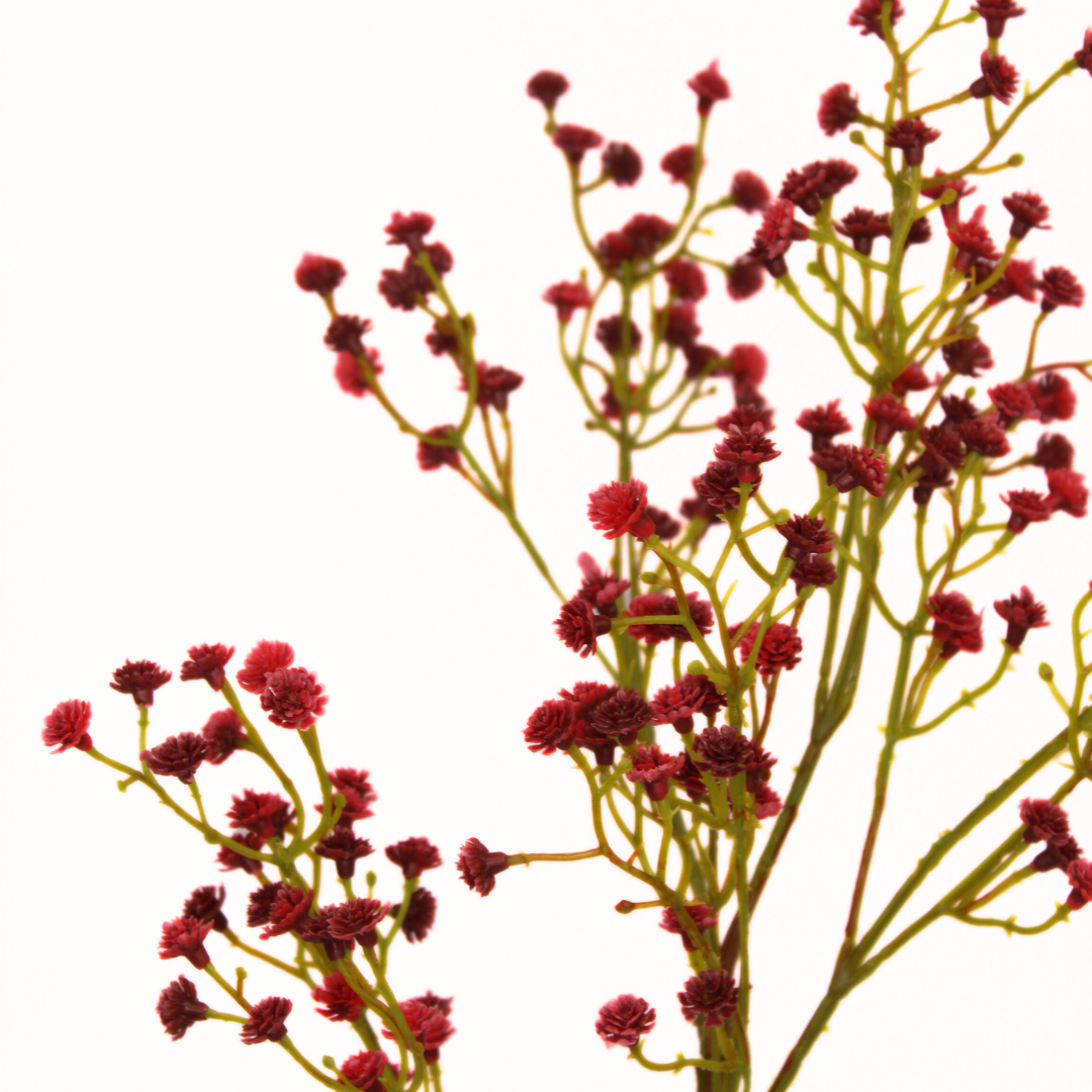 Baby's Breath Red (Gypsophila) - Realistic Artificial Flowers