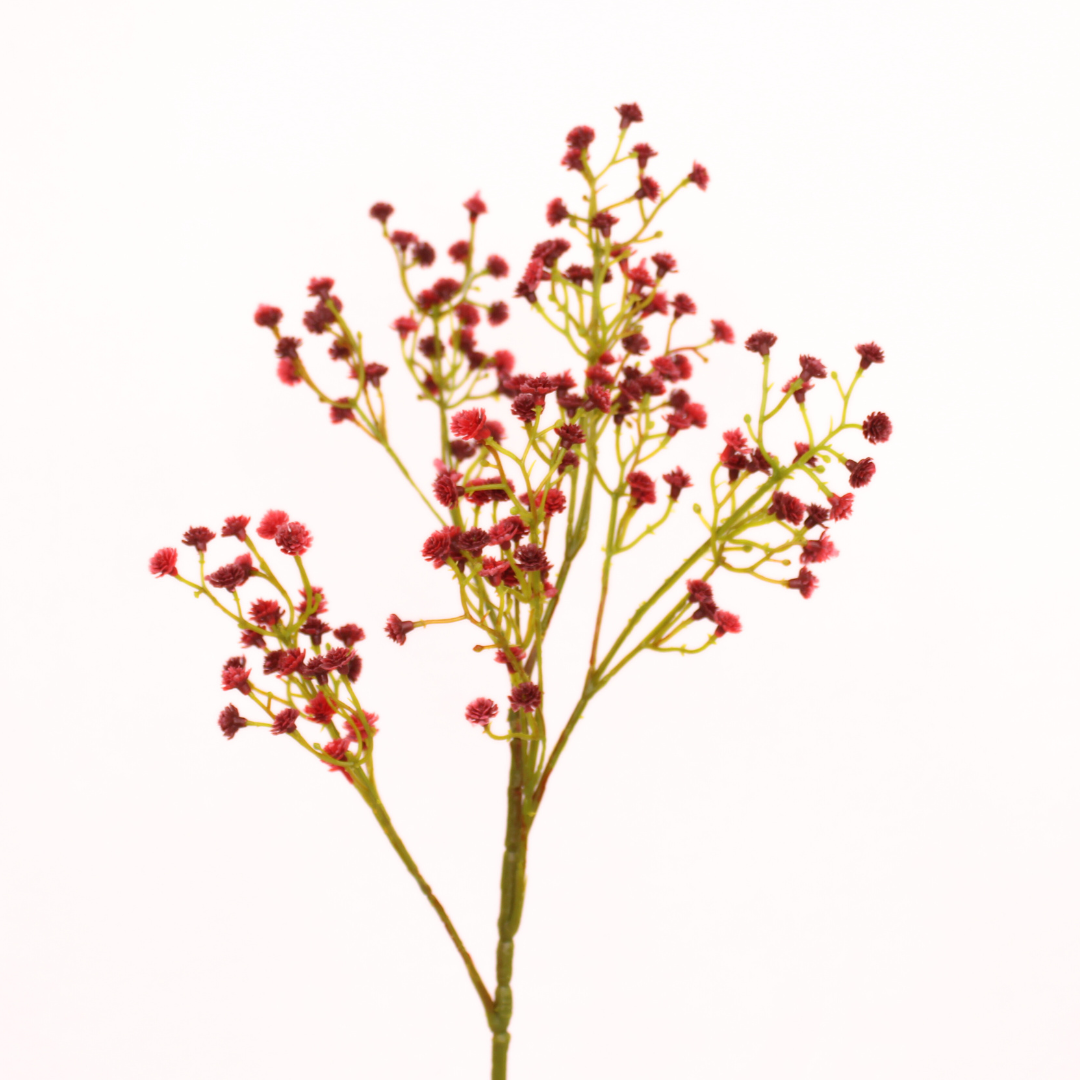 Baby's Breath Red (Gypsophila) - Realistic Artificial Flowers