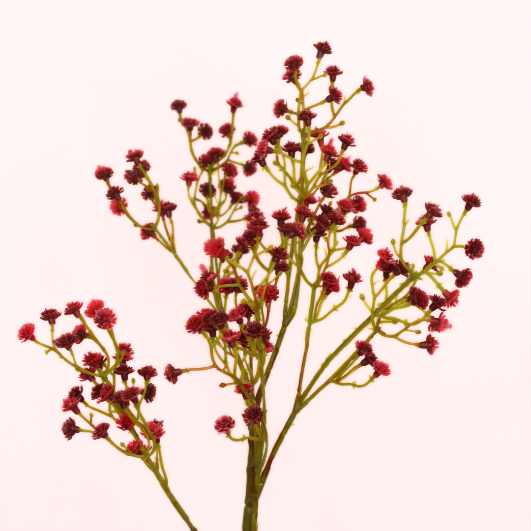 Baby's Breath Red (Gypsophila) - Realistic Artificial Flowers