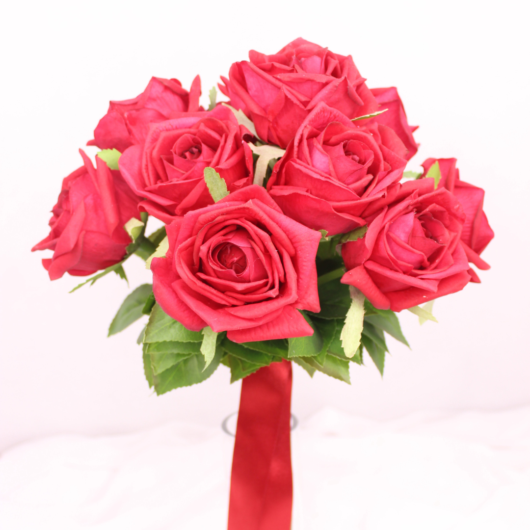 Red Rose Bouquet  - Realistic Artificial Flowers